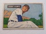 Johnny Schmitz Chicago Cubs 1951 Bowman #69