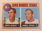 Roberto Rodriguez Darrell Osteen Oakland A's 1968 Topps Rookie Stars #199