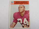 John Sample Redskins 1966 Philadelphia Gum #191