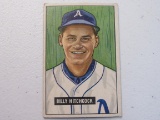 Billy Hitchcock Philadelphia Athletics 1951 Bowman #191