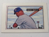 Mickey Mantle Yankees 1989 Bowman Ad Card