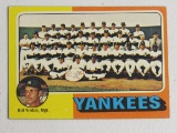 Bill Virdon NY Yankees 1975 Topps Team Card #611