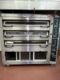 Sveba Dahlin (Gemini) Three Deck Oven On Casters