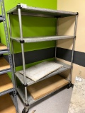 Galvanized Rack System On Casters