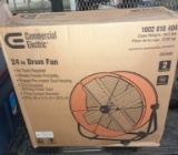 Commercial Electric 24 Inch Drum Fan - new