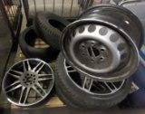 Rims and tires pallet