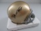 Joe Montana of the Notre Dame signed autographed mini football helmet Player Holo Authenticated