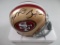 Jerry Rice Joe Montana of the San Francisco 49ers signed mini football helmet Player Holo Authentica