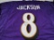Lamar Jackson of the Baltimore Ravens signed autographed football jersey JSA COA 801