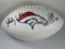 John Elway Peyton Manning of the Denver Broncos signed autographed logo football Player Authentic Ho