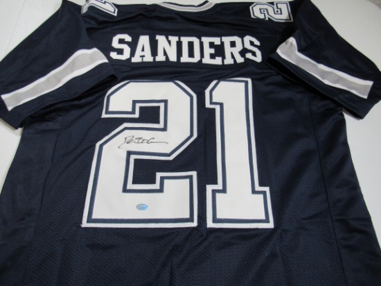 Deion Sanders of the Dallas Cowboys signed autographed football jersey GTSM Holo COA