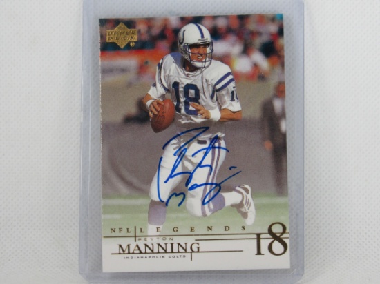 Peyton Manning Indinapolis Colts 2001 Upper Deck NFL Legends AUTOGRAPH