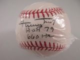 Willie Mays of the SF Giants signed auto baseball w/HOF & 660 HR inscription Say Hey Authenticated