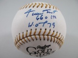 Willie Mays of the SF Giants signed Gold Glove baseball w/HOF & 660HR inscription Say Hey Authentica