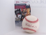 Mike Mussina of the NY Yankees signed autographed OAL baseball JSA COA 017