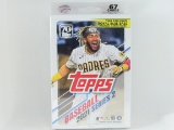 2021 Topps Baseball Series 2 Sealed Hanger Box 67 cards 2 Royal Blue Base Parallel cards