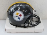 JuJu Smith Schuster of the Pittsburgh Steelers signed autographed mini football helmet TSE COA