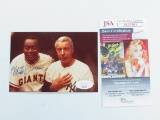 Monte Irvin of the San Francisco Giants signed autographed photo w/Joe DiMaggio JSA COA 401