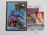 Steve Carlton of the Philadelphia Phillies signed autographed jumbo baseball card JSA COA 320