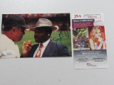 Joe Morgan of the Cincinnati Reds signed autographed photo w/Willie Mays JSA COA 394