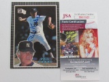 Phil Niekro of the NY Yankees signed autographed jumbo card JSA COA 325
