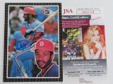 Ozzie Smith of the St Louis Cardinals signed autographed jumbo baseball card JSA COA 321