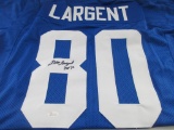 Steve Largent of the Seattle Seahawks signed autographed football jersey JSA COA 712