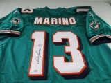 Dan Marino of the Miami Dolphins signed autographed football jersey Mounted Memories COA