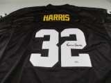 Franco Harris of the Pittsburgh Steelers signed autographed football jersey Mounted Memories COA