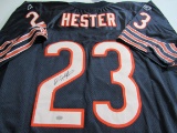 Devin Hester of the Chicago Bears signed autographed football jersey Mounted Memories COA