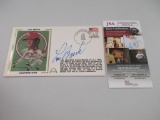 Lou Brock of the St Louis Cardinals signed autographed First Day Cover Cachet JSA COA 127