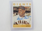 Willie Mays San Francisco Giants signed 1996 Topps 1964 Commemorative card Topps Certified