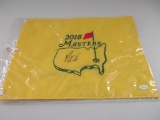Patrick Reed signed autographed golf flag JSA COA 654