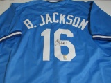 Bo Jackson of the KC Royals signed autographed baseball jersey Player Authentic Holo