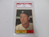 Al Kaline Detroit Tigers 1961 Topps #429 graded PAAS Near Mint 7