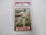Christy Mathewson Strikes Out 267 Batters 1961 Topps #408 graded PAAS Near Mint 7.5