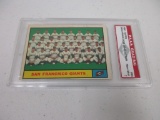 San Francisco Giants Team Card 1961 Topps #86 graded PAAS Near Mint 7