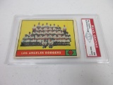 Los Angeles Dodgers Team Card 1961 Topps #86 graded PAAS Near Mint 7