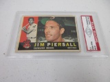 Jim Piersall Cleveland Indians 1960 Topps #159 graded PAAS Near Mint 7.5