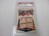 Willie Mays Bill Ringey San Francisco Giants 1960 Topps Master & Mentor #7 graded PAAS EX-MT 6.5