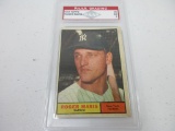 Roger Maris New York Yankees 1961 Topps #2 graded PAAS EX 5