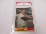 Yogi Berra New York Yankees 1961 Topps #425 graded PAAS NM-MT 8