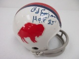 OJ Simpson of the Buffalo Bills signed autographed mini football helmet AAA COA 118