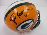 Brett Favre of the Green Bay Packers signed autographed mini football helmet Brett Favre Authentic 5