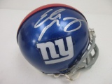 Eli Manning of the NY Giants signed autographed mini football helmet JSA COA 814