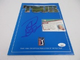 Curtis Strange signed autographed PGA Tour Magazine JSA COA 191