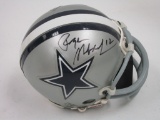Roger Staubach of the Dallas Cowboys signed autographed mini helmet PAAS COA 992