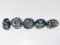 Pre-Columbian Chunky Blue Jade Beads