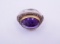 Brutalist Amethyst Cocktail Ring