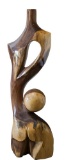 Exotic Oversized Hardwood Sculpture